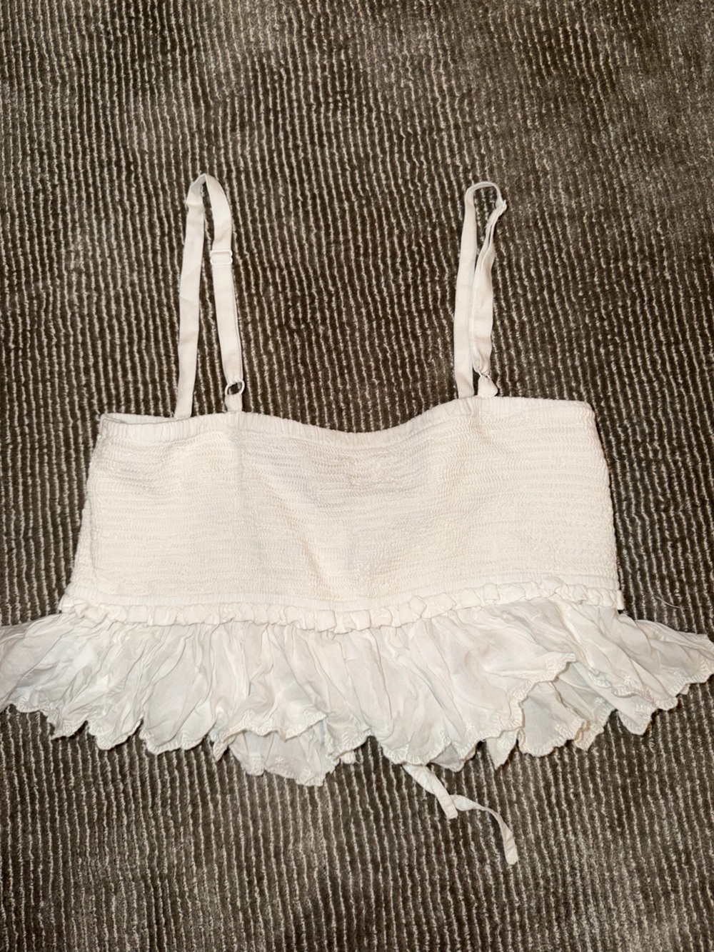 Wilfred Cream Ruffle-Trim Top - Picture 2 of 4